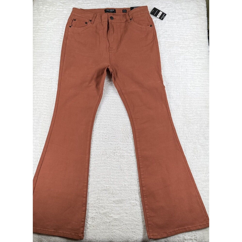Lucky Brand Size 14/32 L Farrah Flare High-Rise Rust Pants